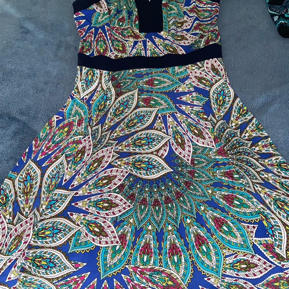 Colorful Patterned Women's Dress